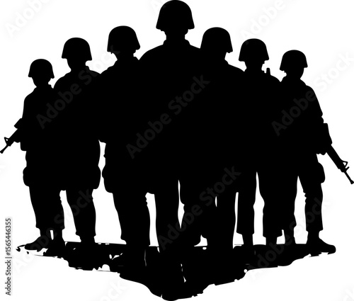 American soldiers, military, army,  vector bundle