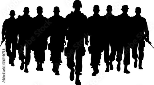 American soldiers, military, army,  vector bundle