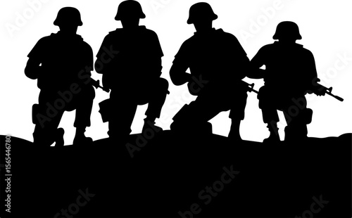American soldiers, military, army, Vector Bundle