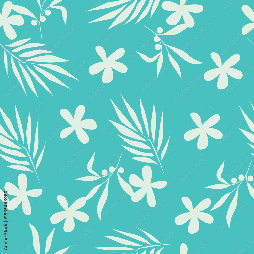 Fototapeta premium seamless floral pattern 