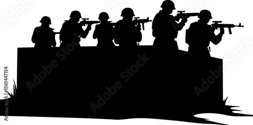 American soldiers, military, army, Vector Bundle