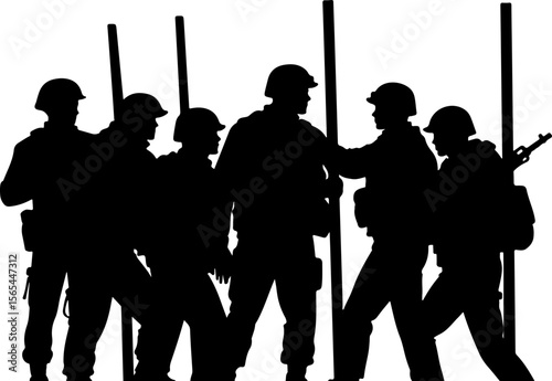 American soldiers, military, army, Vector Bundle