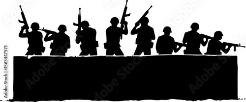 American soldiers, military, army, Vector Bundle