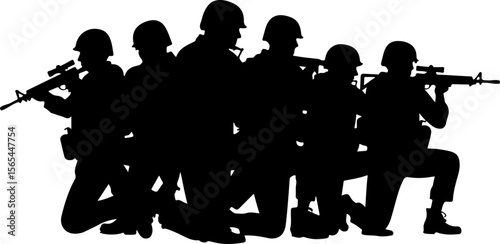 American soldiers, military, army, Vector Bundle