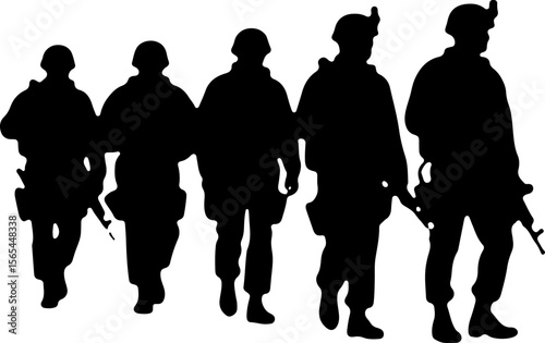 American soldiers, military, army, Vector Bundle