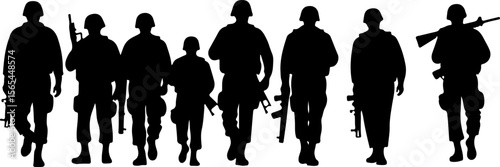 American soldiers, military, army, Vector Bundle