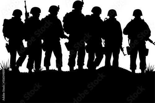American soldiers, military, army, Vector Bundle