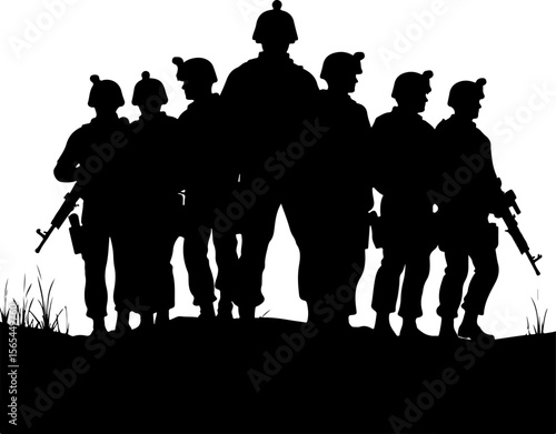 American soldiers, military, army, Vector Bundle