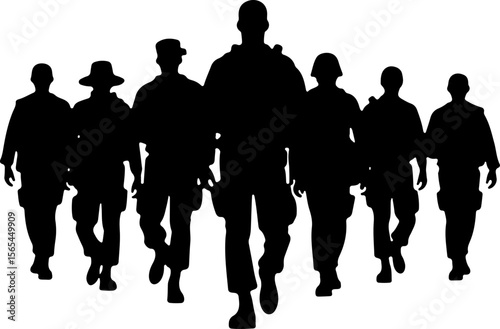American soldiers, military, army, Vector Bundle