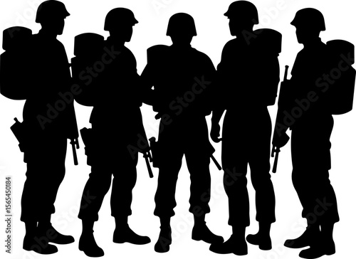 American soldiers, military, army, Vector Bundle