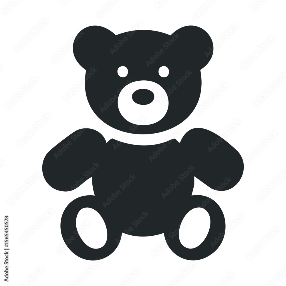 Fototapeta premium Cute brown teddy bear with bow tie isolated on white background