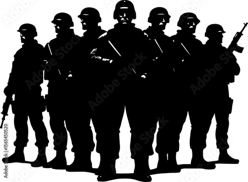 American soldiers, military, army, vector bundle