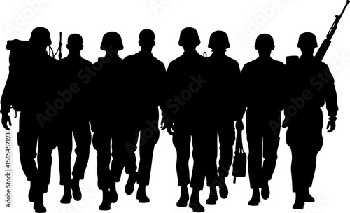 American soldiers, military, army, vector bundle