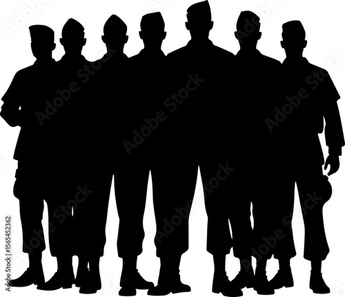 American soldiers, military, army, vector bundle