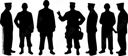 American soldiers, military, army, vector bundle