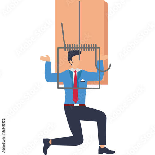 Bachao Maali Jaal Se  Financial Trap Illustration