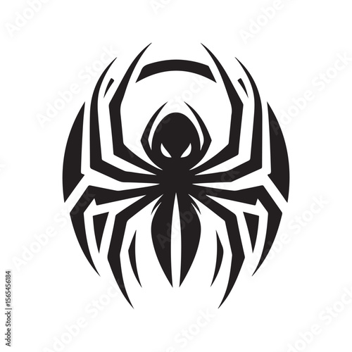 spider vector silhouette clip art logo design illustration collections