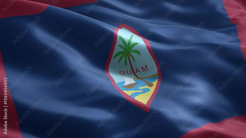 Waving Flag of Guam