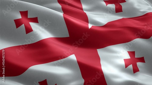 Waving Flag of Georgia