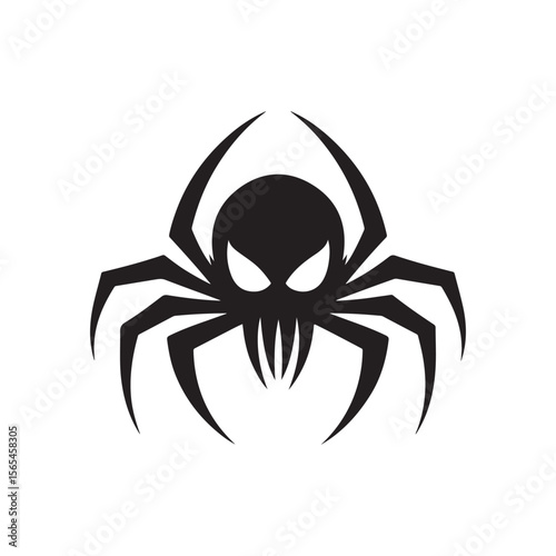 spider vector silhouette clip art logo design illustration collections