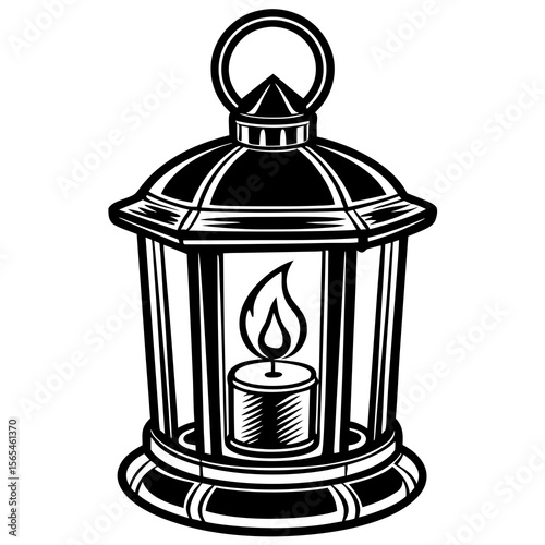 vector illustration of a lantern