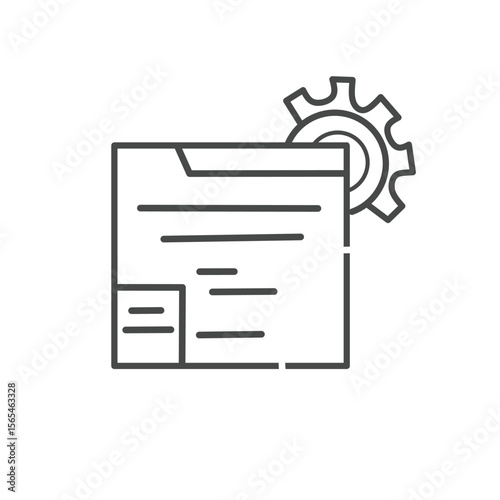 Content management vector design icon. Graphic element editable vector. Design for web, business, management.