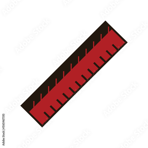 ruler edge pattern design vector art