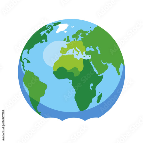 Globe Illustration-World Map Image-Earth Icon-Continents and Oceans Clipart-Geographical Representation-Global Awareness Visual-Earth Day Graphic-Educational Resource-Cartography Illustration