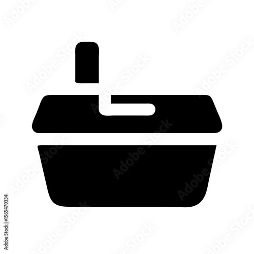 Litter box icon vector illustration