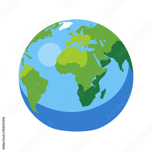 World Map Illustration-Earth Globe Showing Continents-Geography and Cartography Concept-Educational Resource for Students-Global Awareness Image-Earth Day Graphic