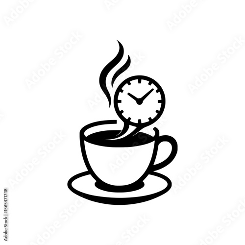 A tea or coffee time icon