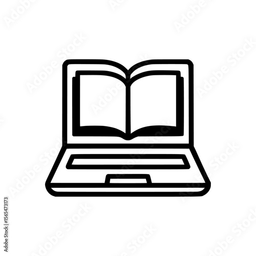 Digital learning with traditional knowledge icon