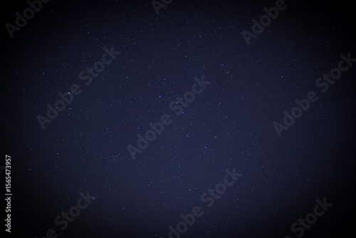 natural background with shadowed edges: dark blue night sky with Ursa Major constellation