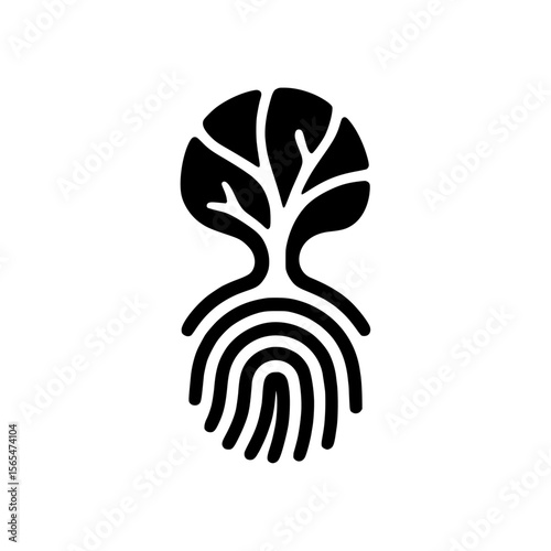 Fingerprint-tree icon