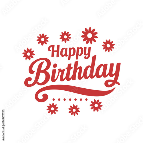 Happy birthday greeting vector art