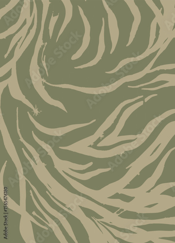 Seamless zebra skin pattern with isolated abstract hand drawn art wild leopard animal tiger skin background elements in black and white colors.Leopard , zebra and tiger mix furry skin seamless pattern