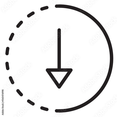 submit progress icon thin vector sign symbol
