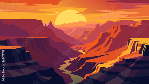 sunrise in the mountains