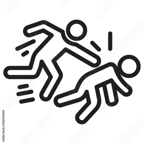 abuse icon thin vector sign symbol