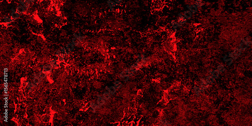 Trendy living red color texture of a concrete wall with cracks and scratches. limestone textured background. Decorative red panoramic background texture. Vintage texture of plaster or grungy marble.	