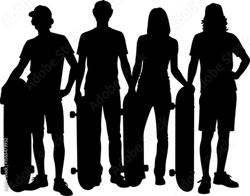 mountain skateboarder, man skateboarding, extreme sport, vector  bundle