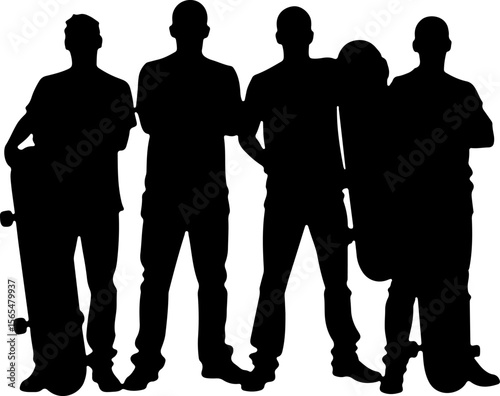 mountain skateboarder, man skateboarding, extreme sport, vector  bundle