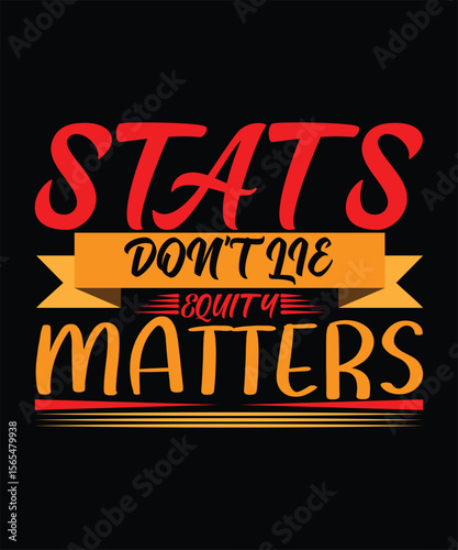 Bold stats typography artwork with motivational message in eye catching vintage style layout