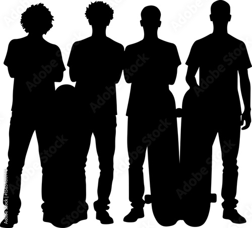 mountain skateboarder, man skateboarding, extreme sport, vector  bundle