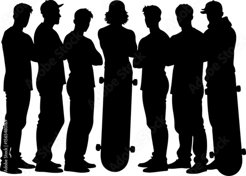 mountain skateboarder, man skateboarding, extreme sport, vector  bundle