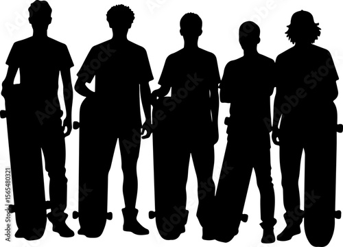 mountain skateboarder, man skateboarding, extreme sport, vector  bundle