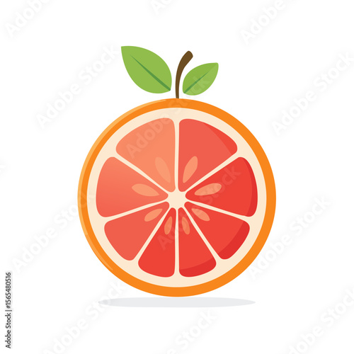 Grapefruit Food Icon Isolat...