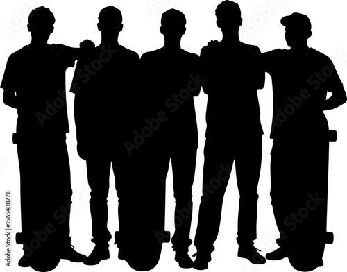mountain skateboarder, man skateboarding, extreme sport, vector  bundle