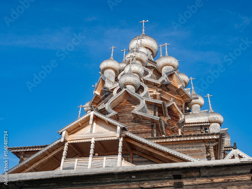 The Kizhi Pogost ensemble – wooden churche of the Transfiguration of the Lord, a UNESCO World Heritage Site on Kizhi Island in Karelia
