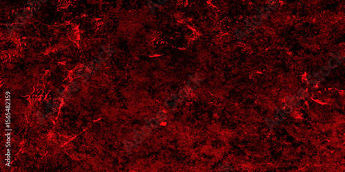 Trendy living red color texture of a concrete wall with cracks and scratches. limestone textured background. Decorative red panoramic background texture. Vintage texture of plaster or grungy marble.	